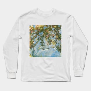 Les Roses by Claude Monet Long Sleeve T-Shirt